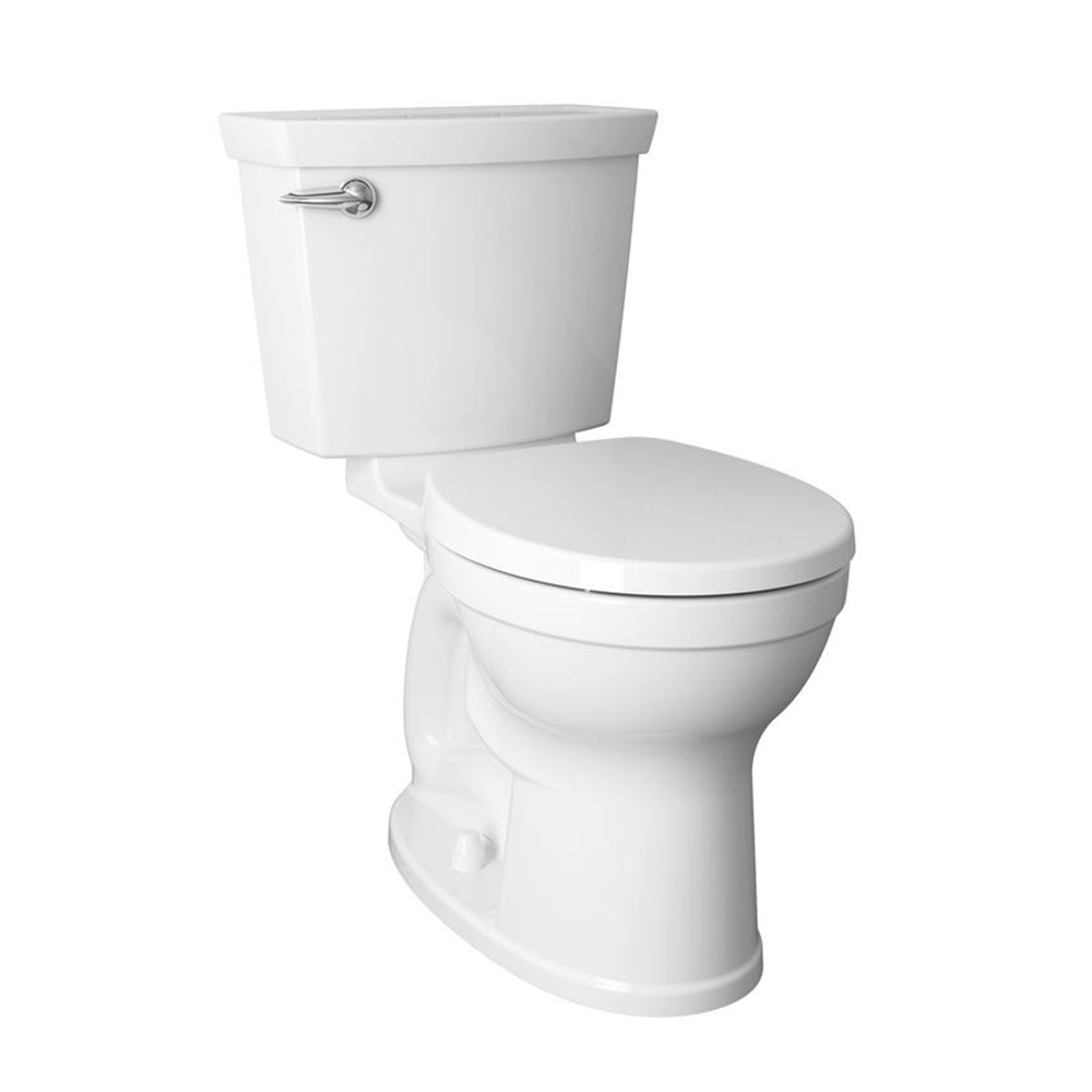 Toilette Champion 4 complète allongée à hauteur de chaise, deux pièces, 1,28 gpc/4,8 Lpc, avec siège et réservoir doublé